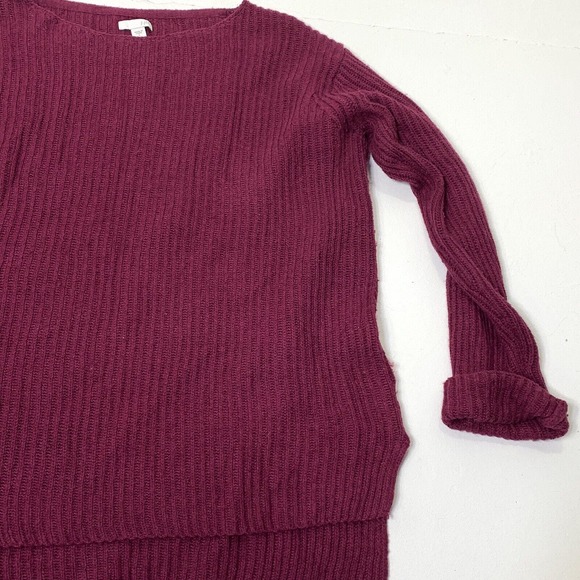 Women’s Size Small‎ J. Jill Wool Blend Purple Pullover Oversized Sweater - Picture 4 of 12